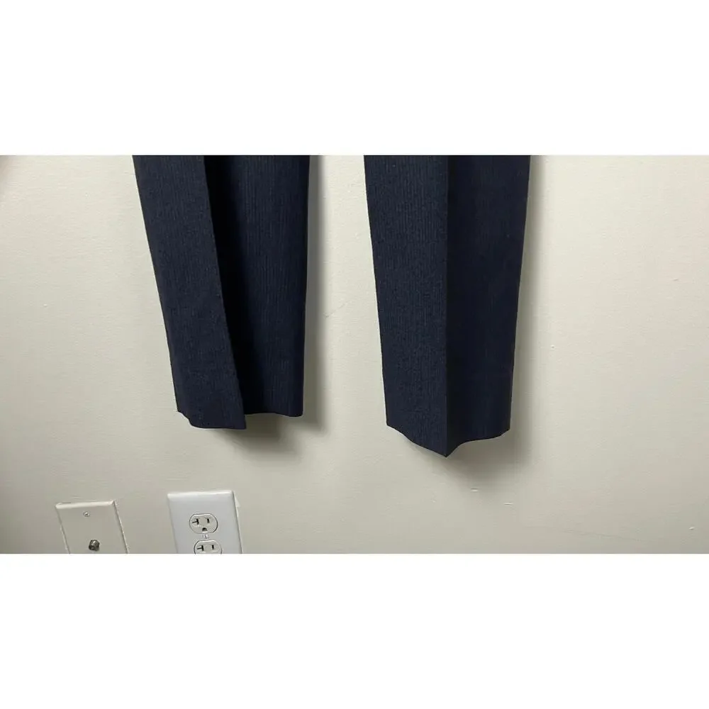 Armani  Collezioni Navy Blue Micro striped  2 Piece Suit Jacket Pants Set - Picture 12 of 16